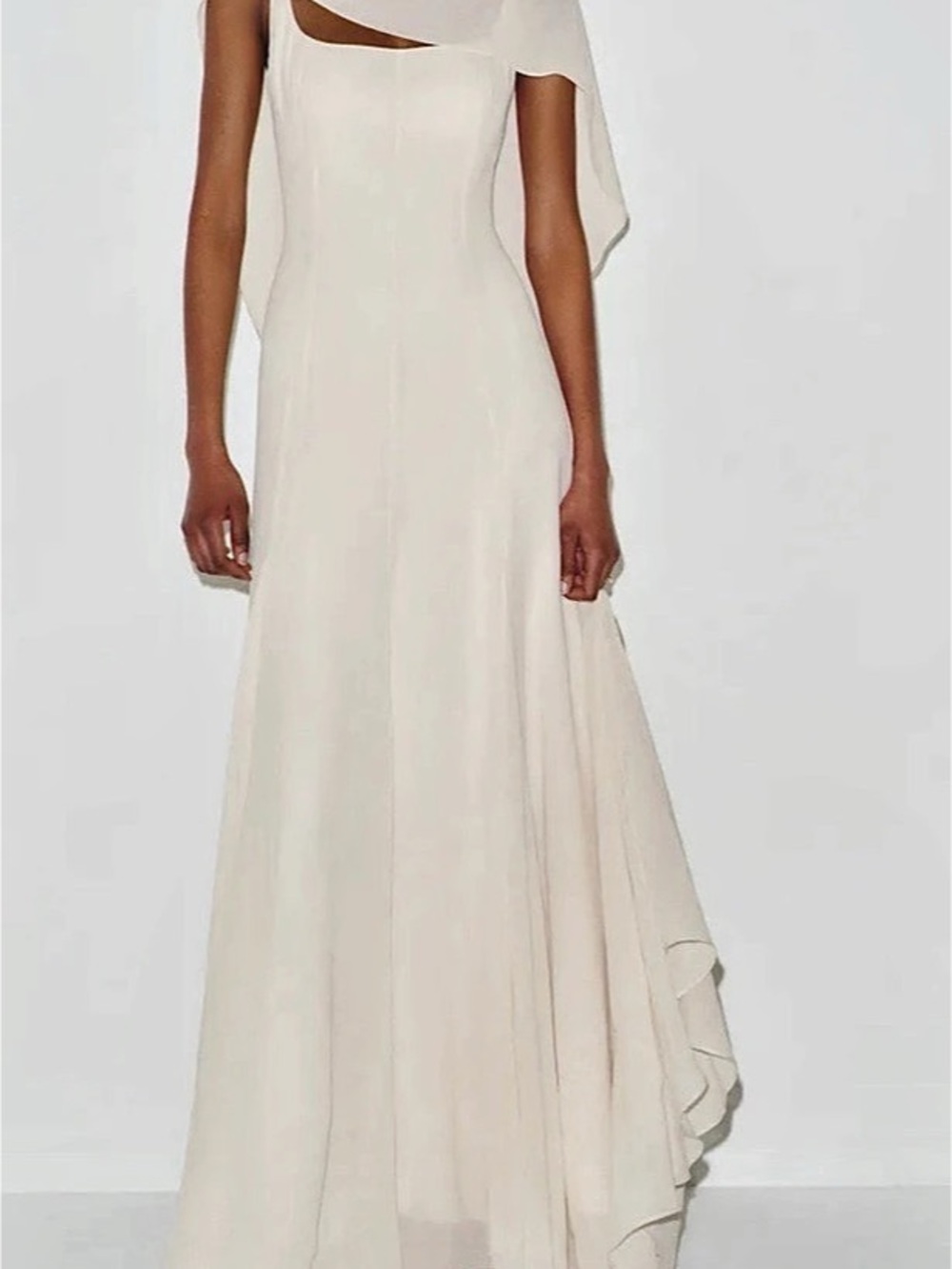 Reformation Sirinda Silk Wedding Dress Maxi in White